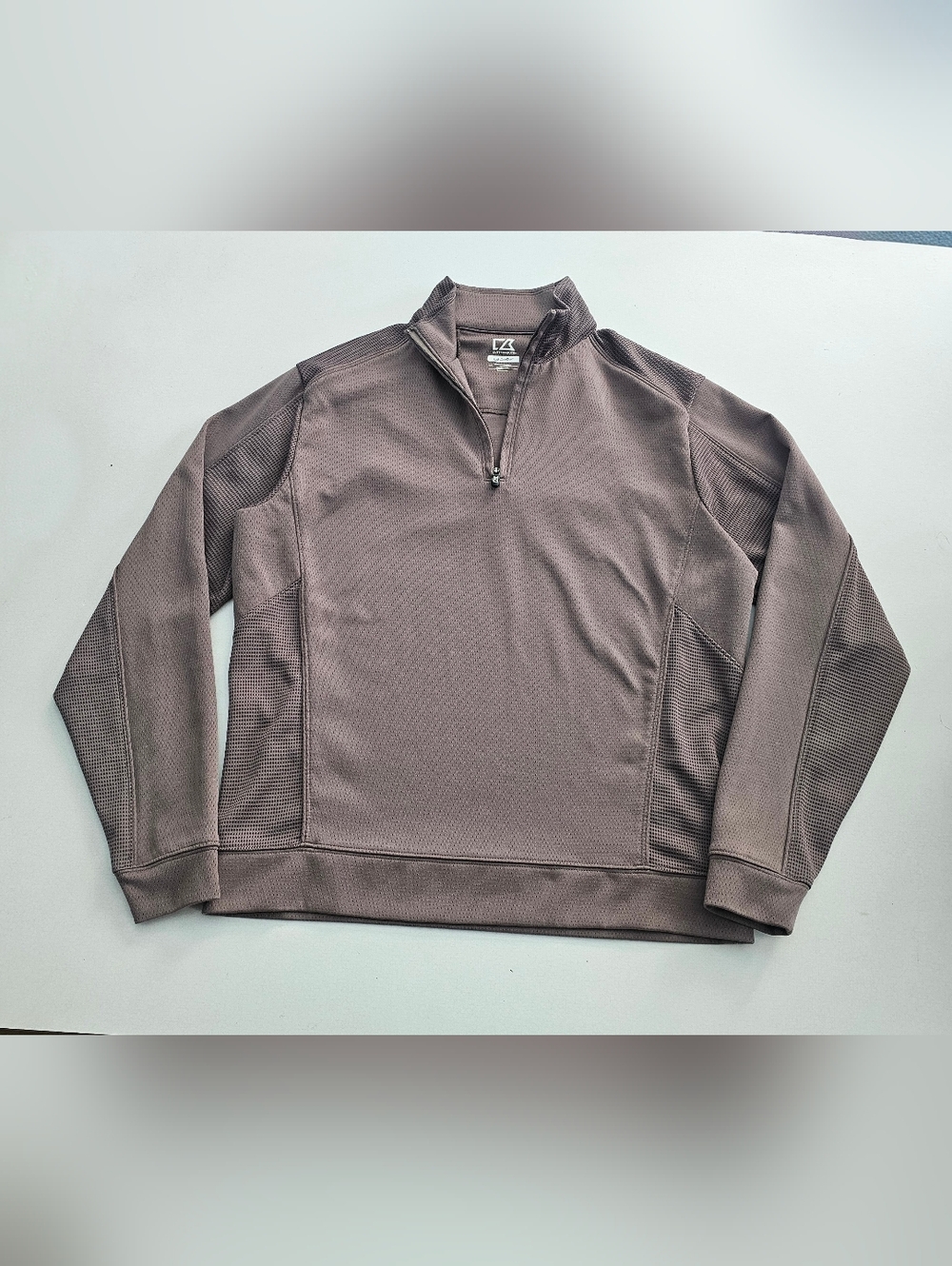 Cutter & Buck Men CB Drytec Edge Half Zip Pullover